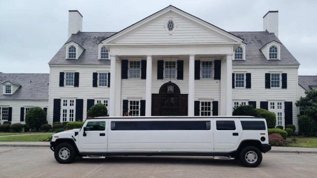 Luxury Limousine - Limousine Parked in Front of Country Club